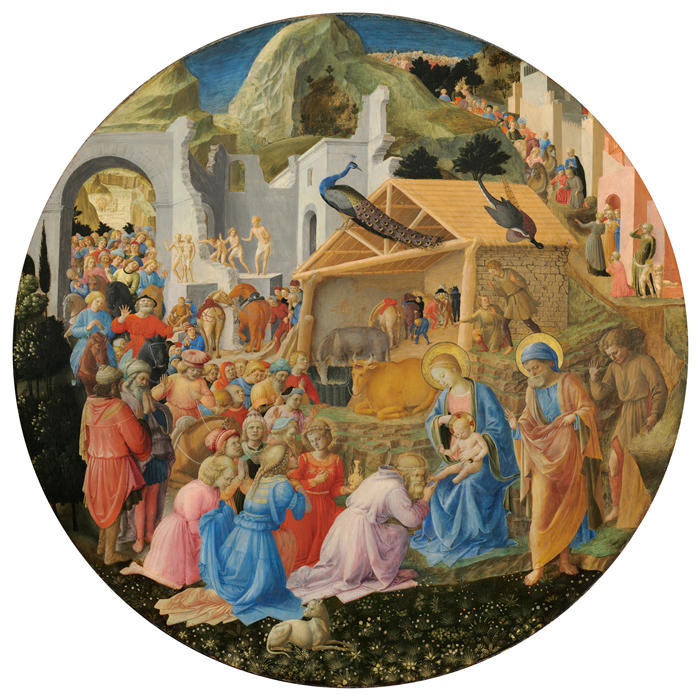 弗拉·安杰利科（Fra Angelico，意大利）-贤士的崇拜 作品下载1