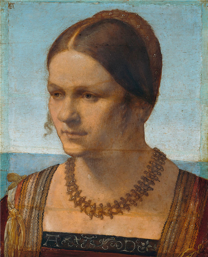 阿尔布雷希特·丢勒 (Albrecht Dürer)高清作品-《年轻的威尼斯夫人》 (21)