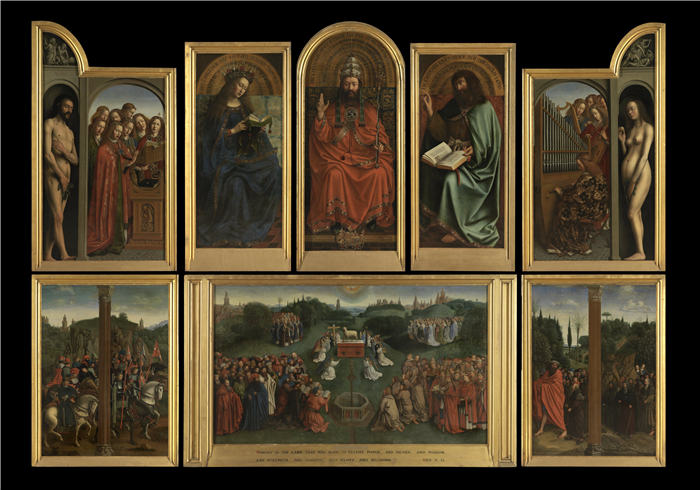 扬·范·埃克（Jan van Eyck，荷兰）-羔羊的崇拜