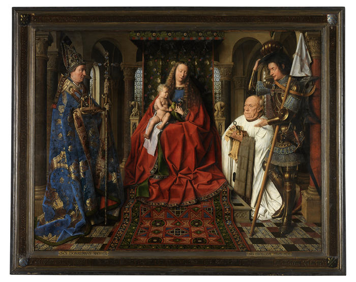  扬·凡·艾克（Jan van Eyck，荷兰）-《圣母与孩子》