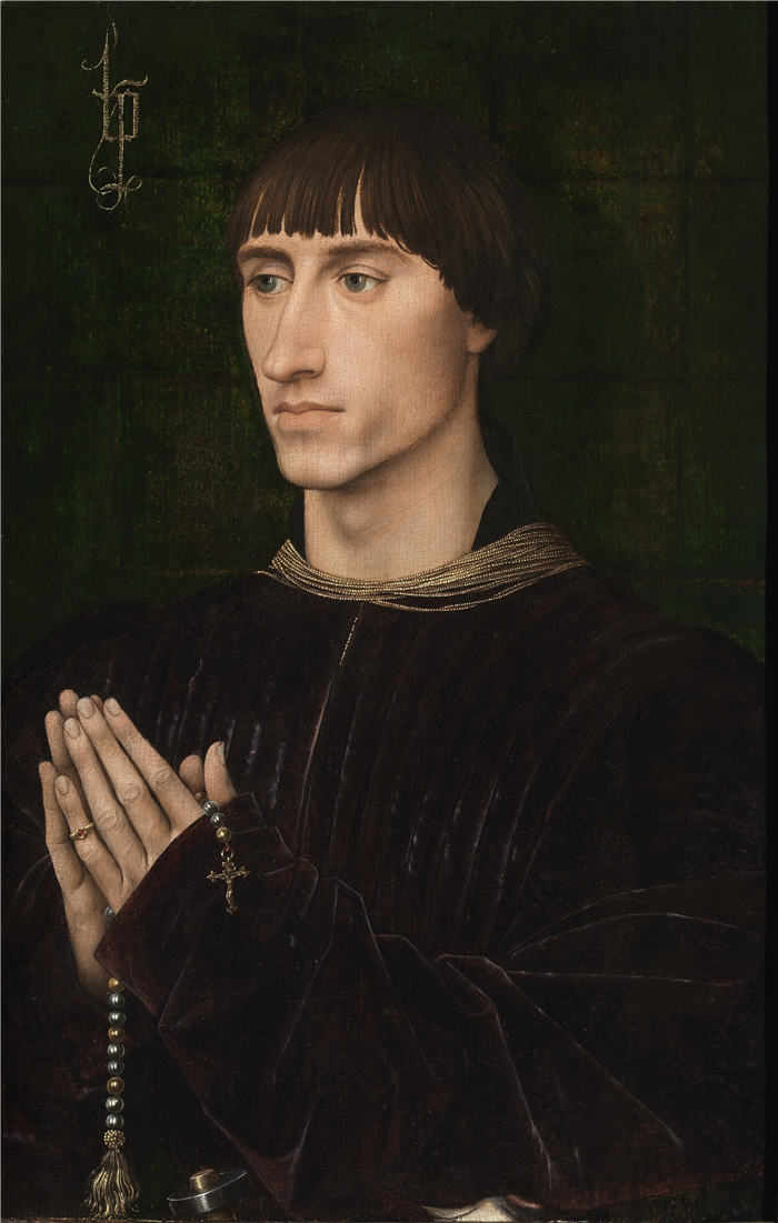 罗吉尔·范德韦登（Rogier van der Weyden，荷兰画家，1399 - 1464 年）作品-Weyden (26)《让·德·格罗斯的肖像》