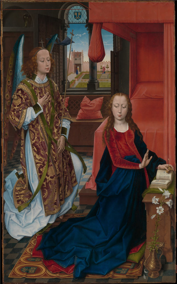 罗吉尔·范德韦登（Rogier van der Weyden，荷兰画家，1399 - 1464 年）作品-《天使报喜》