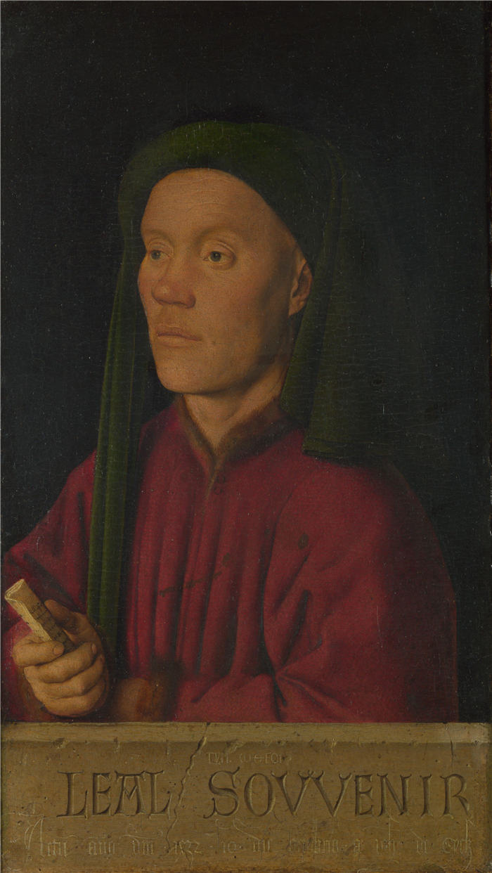 扬·范·埃克（Jan van Eyck，荷兰）-Portrait of a Man一个人的画像1432年