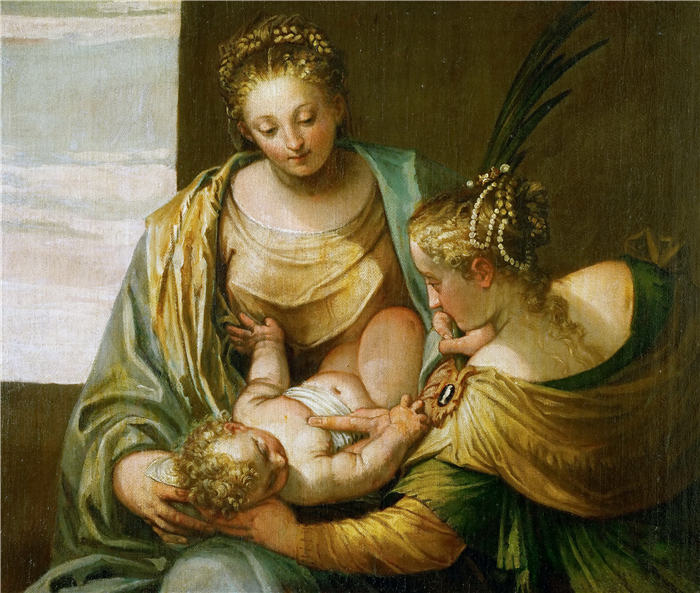 委罗内塞（Paolo Veronese，意大利画家）高清作品-圣凯瑟琳的神秘婚姻