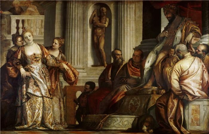 委罗内塞（Paolo Veronese，意大利画家）高清作品-埃丝特和亚哈苏鲁