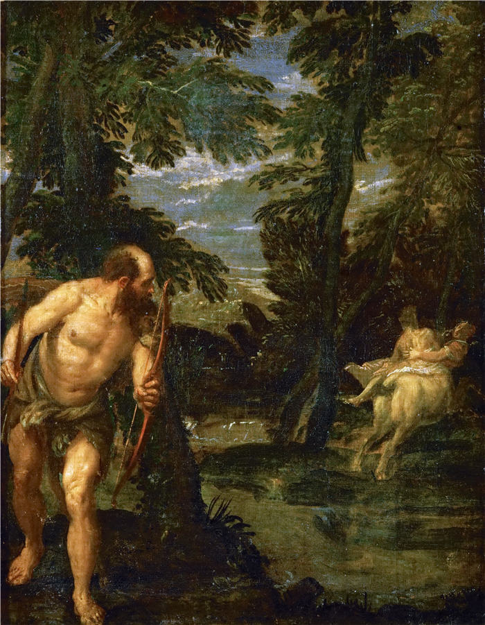 委罗内塞（Paolo Veronese，意大利画家）高清作品-大力神、迪阿尼拉和内苏斯半人马