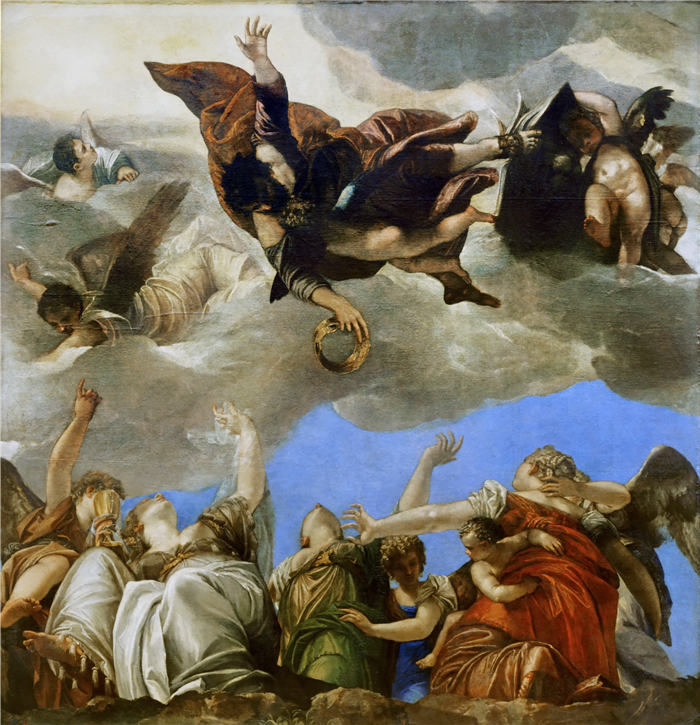 委罗内塞（Paolo Veronese，意大利画家）高清作品-圣马可奖赏神学美德