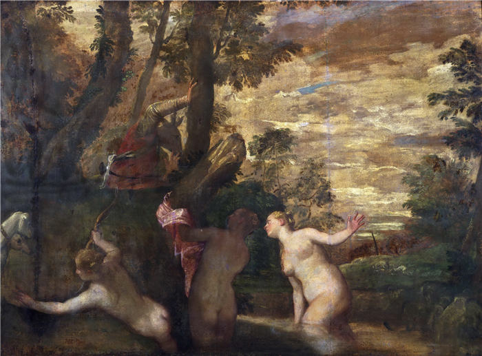 委罗内塞（Paolo Veronese，意大利画家）高清作品-戴安娜和阿克泰翁