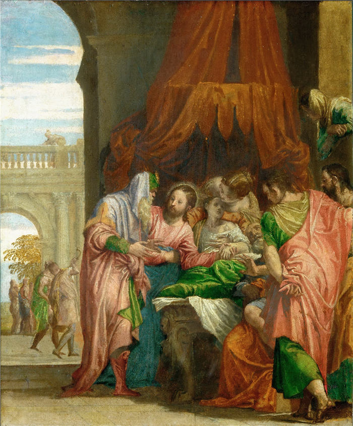 委罗内塞（Paolo Veronese，意大利画家）高清作品-杰鲁斯之女的复活