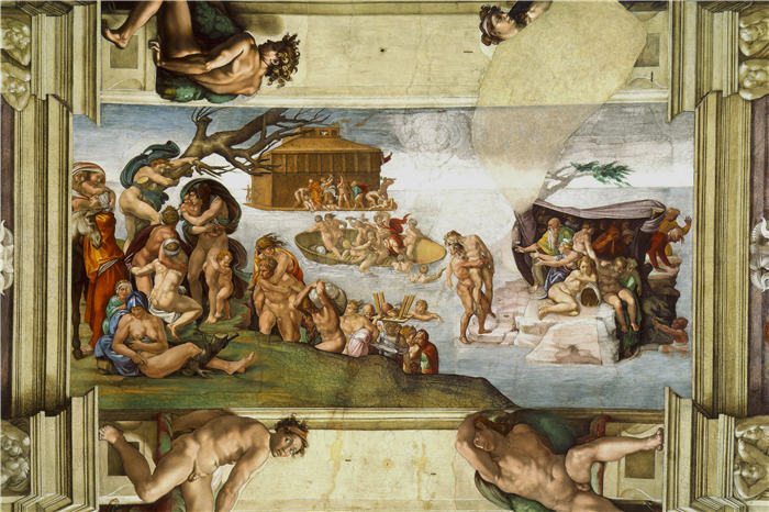 米开朗基罗（Michelangelo）作品- (11)《大洪水》