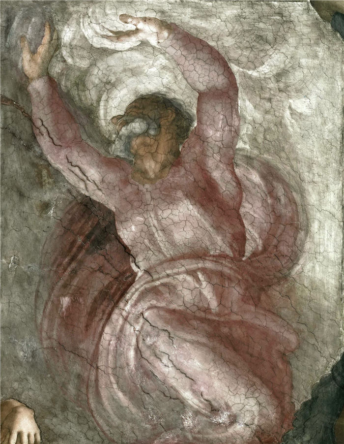 米开朗基罗（Michelangelo）作品- (43)《分开光明与黑暗》