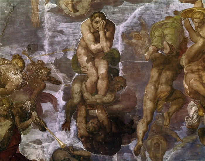 米开朗基罗（Michelangelo）作品- (16)《最后的审判细节》