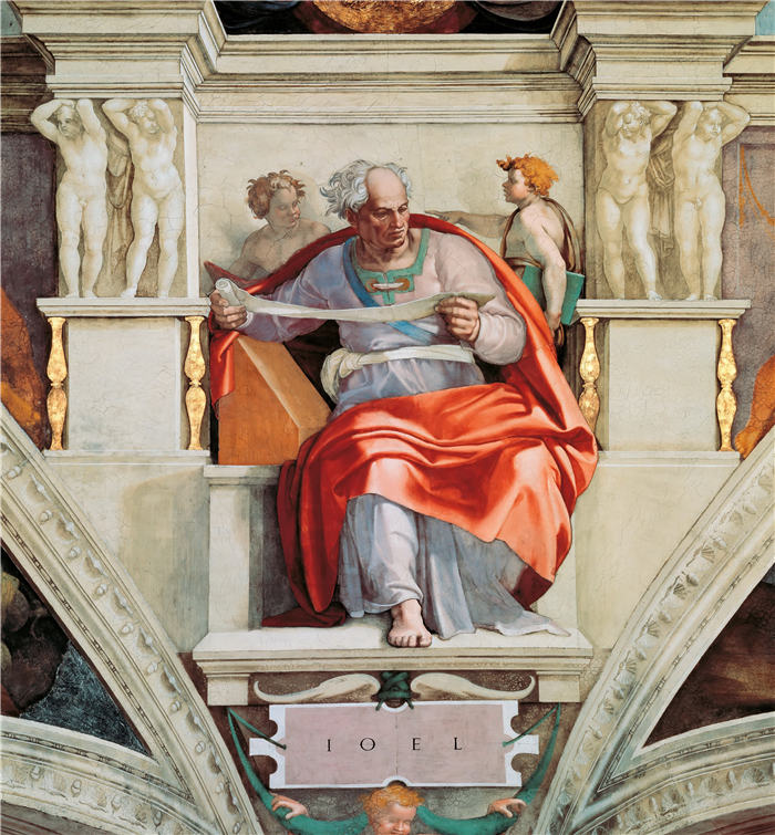 米开朗基罗（Michelangelo）作品- (56)《先知乔尔》