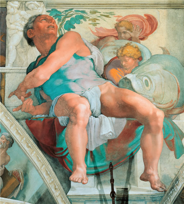 米开朗基罗（Michelangelo）作品- (48)《先知约拿》