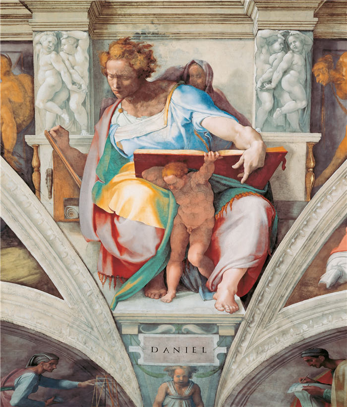 米开朗基罗（Michelangelo）作品- (66)《先知丹尼尔》