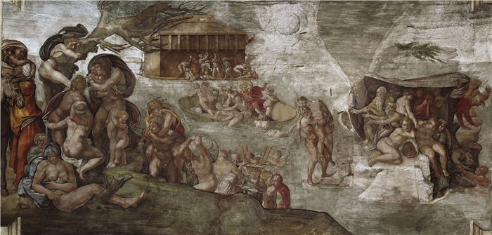 米开朗基罗（Michelangelo）作品- (54)《大洪水 The Flood 》