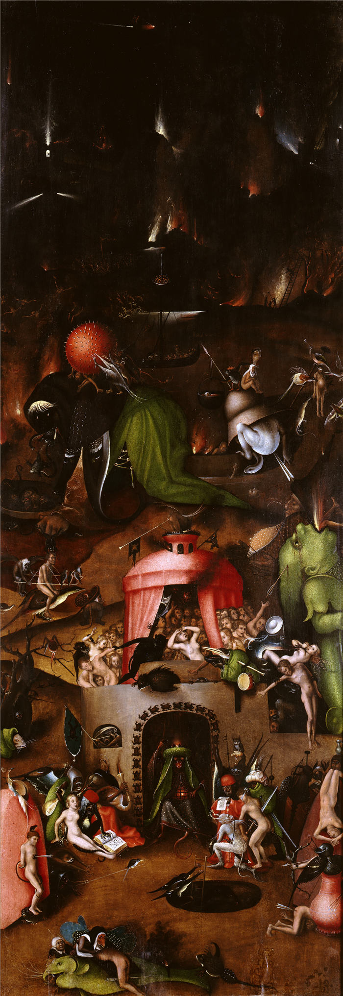 耶罗尼米斯·博斯（Hieronymus Bosch，荷兰）作品《末日审判，三联画(右幅) 》（002）