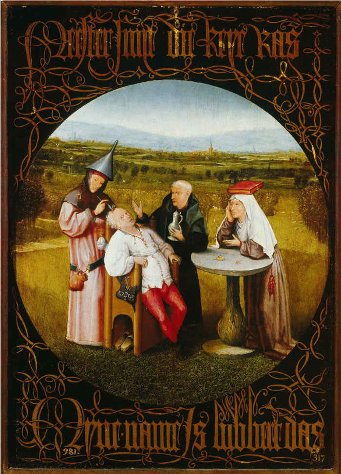 耶罗尼米斯·博斯(Hieronymus Bosch,荷兰)作品《愚蠢的治疗》(005)