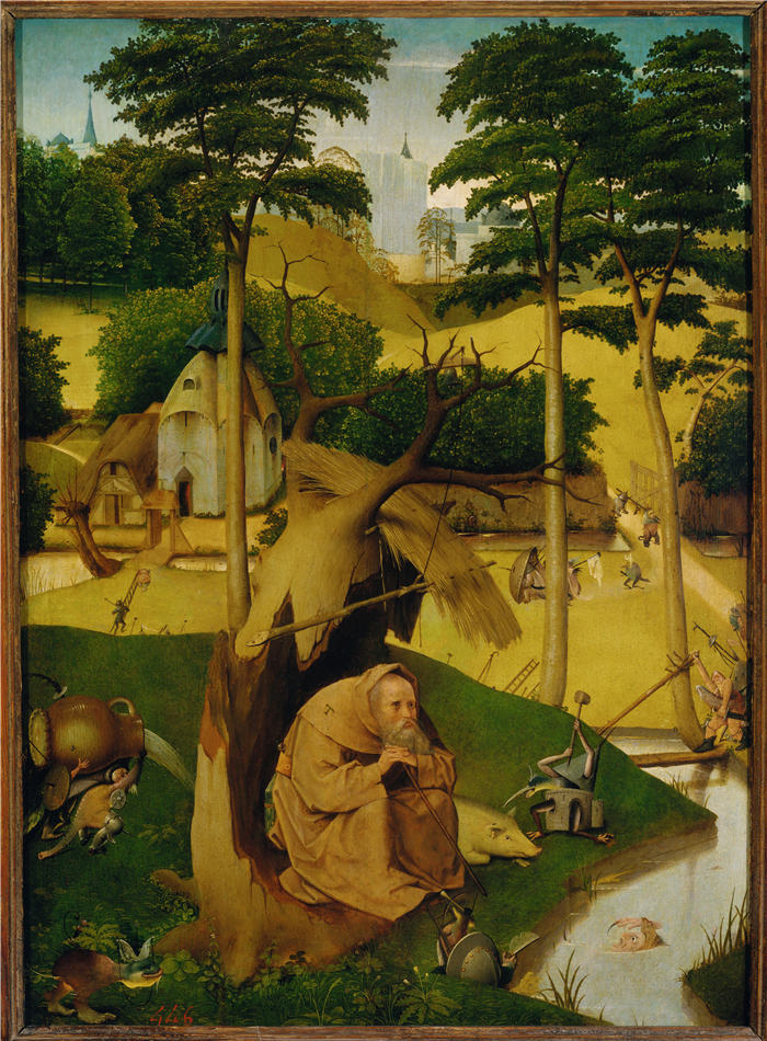 耶罗尼米斯·博斯（Hieronymus Bosch，荷兰）作品《圣安东尼的诱惑》（039）