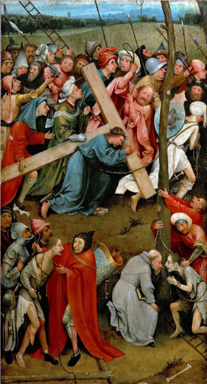 耶罗尼米斯·博斯（Hieronymus Bosch，荷兰）作品《基督背十字架》（007）