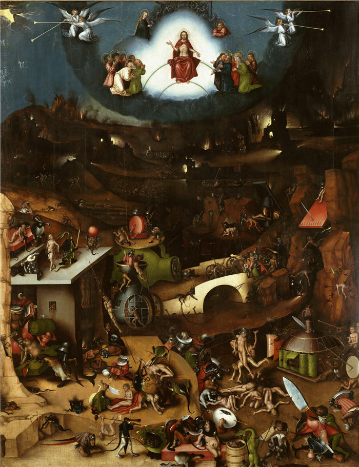 耶罗尼米斯·博斯(Hieronymus Bosch,荷兰)作品《最后的判决(细节)》(004)