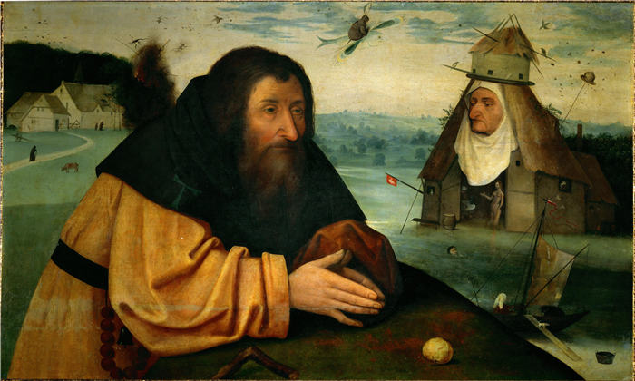 耶罗尼米斯·博斯（Hieronymus Bosch，荷兰）作品《圣安东尼的诱惑》（048）
