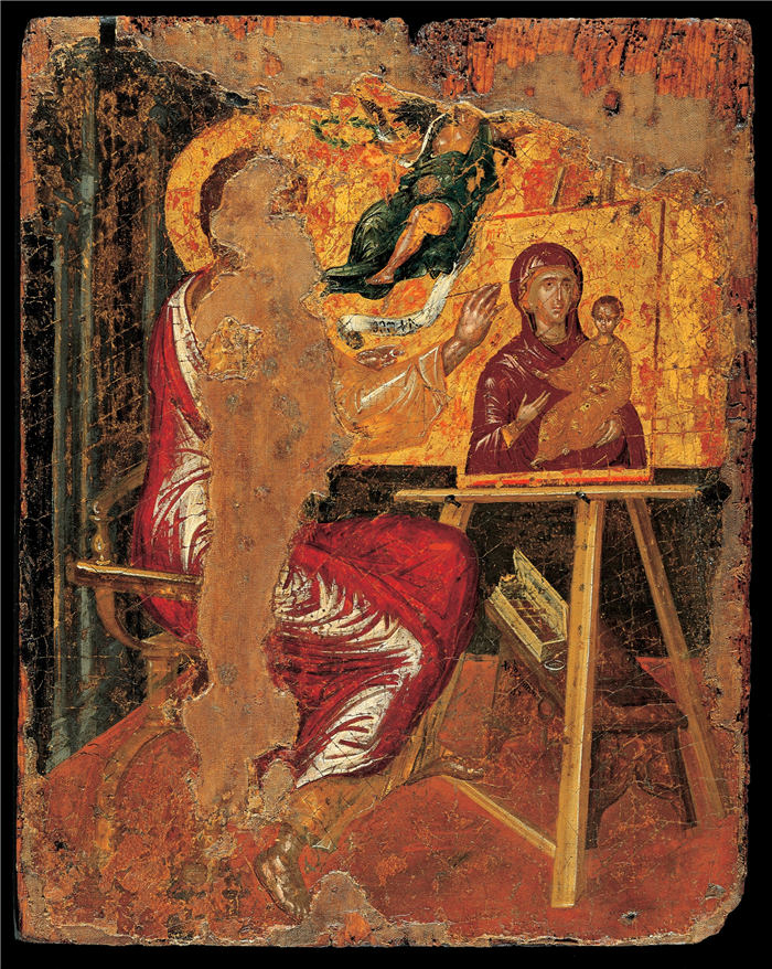 艾尔·葛雷柯(El Greco)高清作品《aint luke painting the virting and child》(061)
