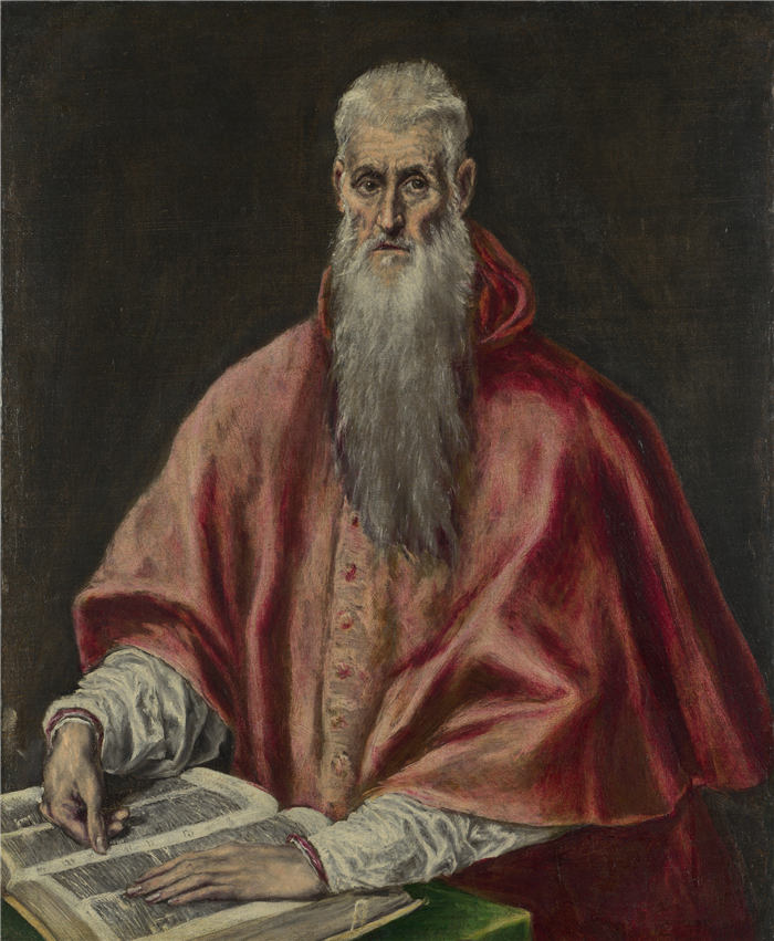 艾尔·葛雷柯（El Greco）高清作品《圣杰罗姆红衣主教》（003）