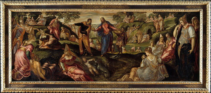 雅各布·丁托列托（Jacopo Tintoretto）高清作品- (5)《面包和鱼的奇迹》
