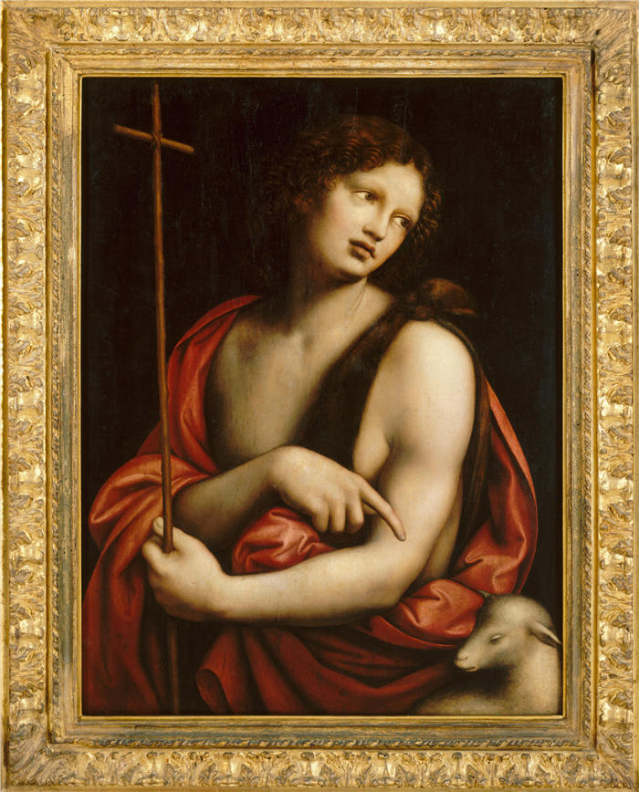 达·芬奇（Leonardo da Vinci）高清作品-88《耶稣与羊》