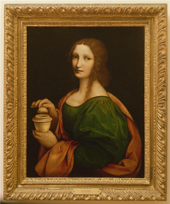 达·芬奇（Leonardo da Vinci）高清作品-96《喝茶的贵妇》