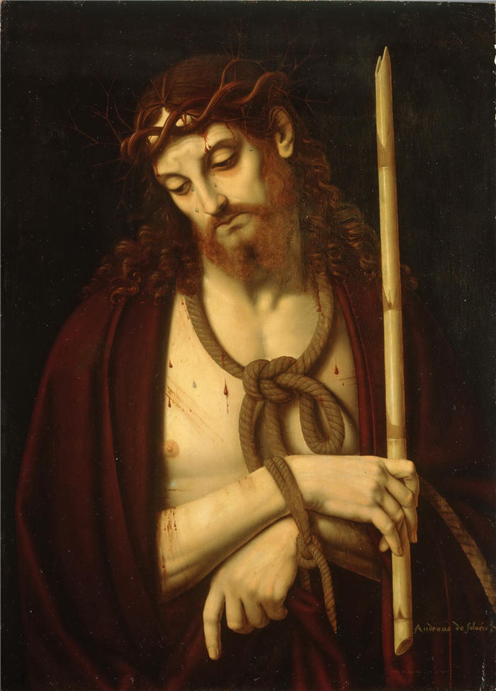 达·芬奇（Leonardo da Vinci）高清作品-46《把绳索套在脖子上准备自杀》