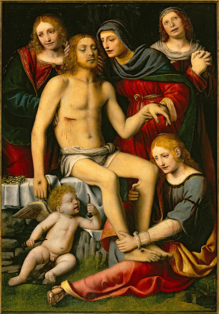 达·芬奇（Leonardo da Vinci）高清作品-85《从十字架下来的耶稣》