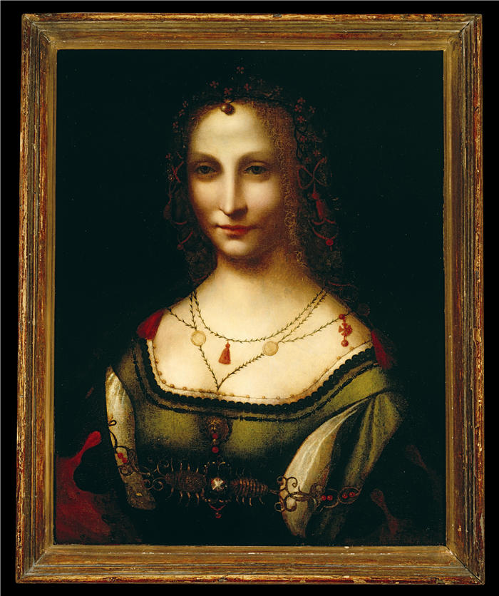 达·芬奇（Leonardo da Vinci）高清作品-100 优雅的贵妇人
