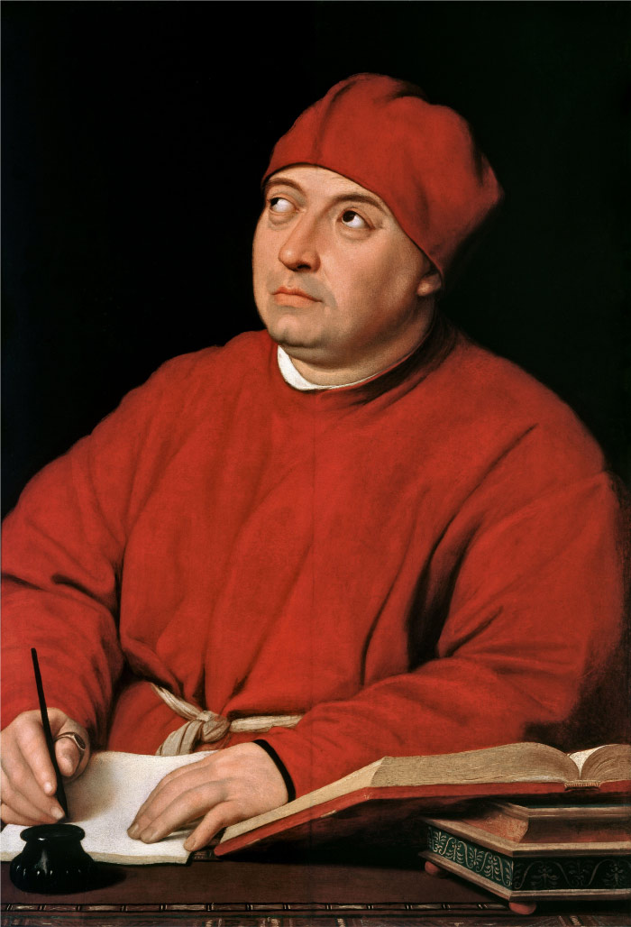 拉斐尔(Raphael,意大利画家)作品_08《托马索·英吉拉米(Tommaso-Inghirami)的肖像-》-1