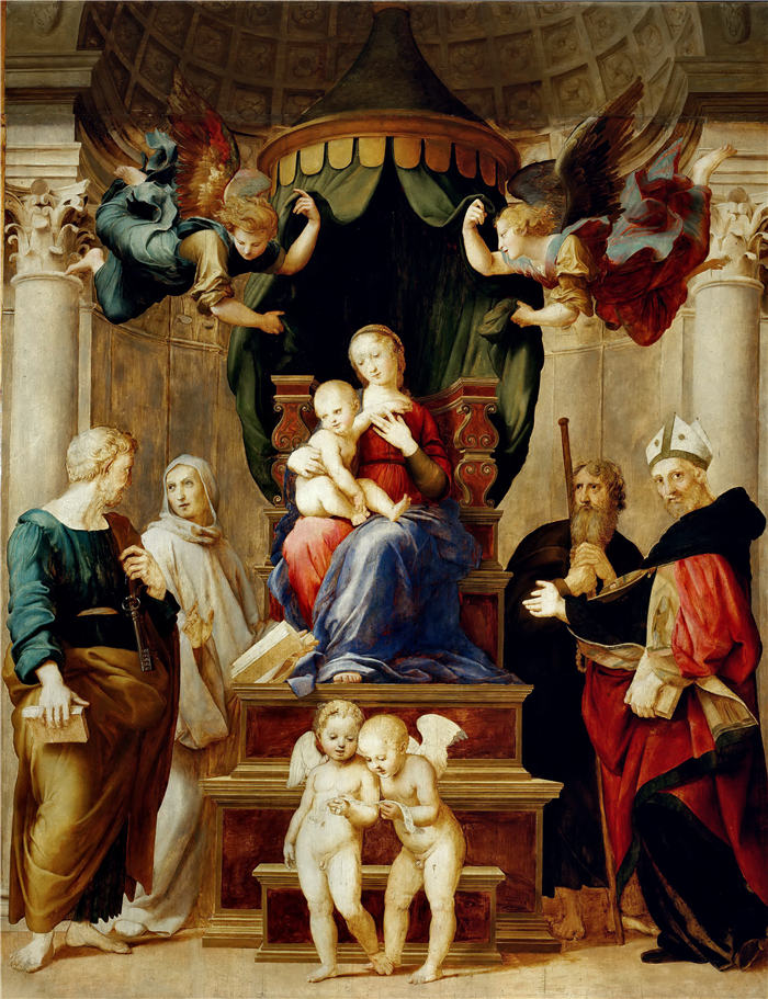 拉斐尔（Raphael，意大利画家）作品_169《巴格达圣母 圣母玛利》