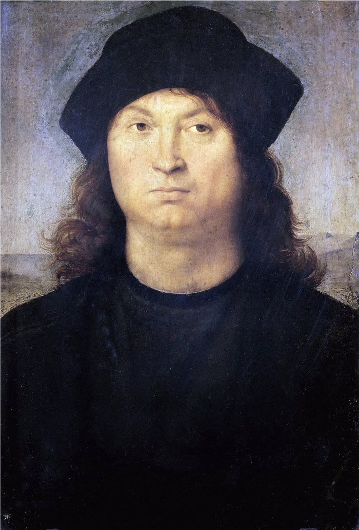 拉斐尔（Raphael，意大利画家）作品_188《男子肖像油画》