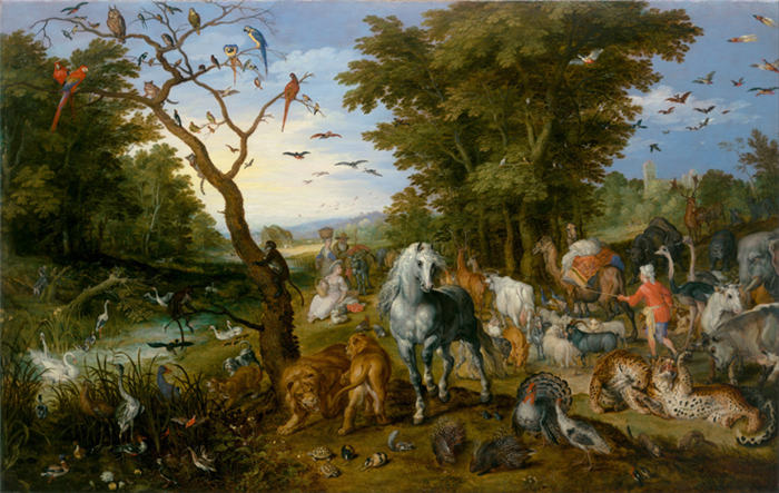 老彼得·勃鲁盖尔（Bruegel Pieter，荷兰）超清作品-《动物进入诺亚方舟》（044）