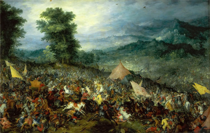 老彼得·勃鲁盖尔（Bruegel Pieter，荷兰）超清作品-《高加米拉战役》（015）