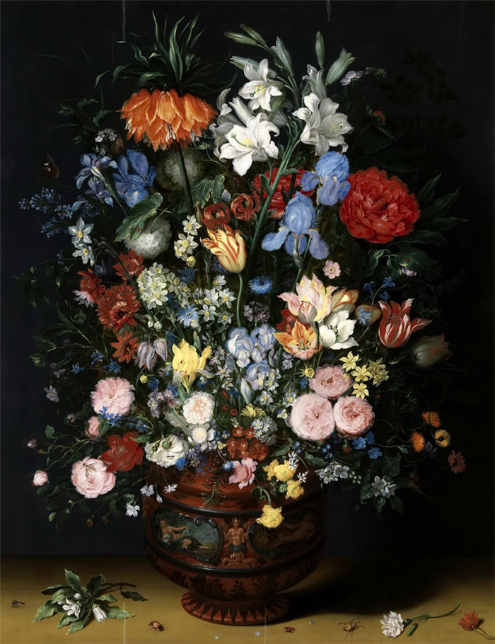 老彼得·勃鲁盖尔(Bruegel Pieter,荷兰)超清作品-《静物花卉》(067)