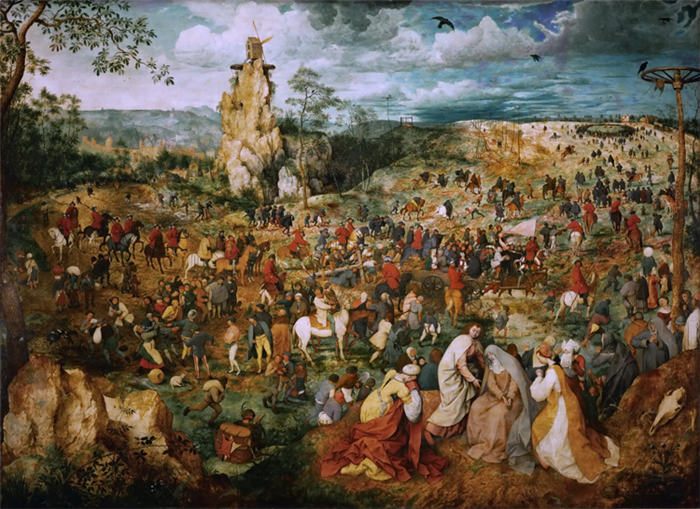 老彼得·勃鲁盖尔(Bruegel Pieter,荷兰)超清作品-《受难之路》(068)