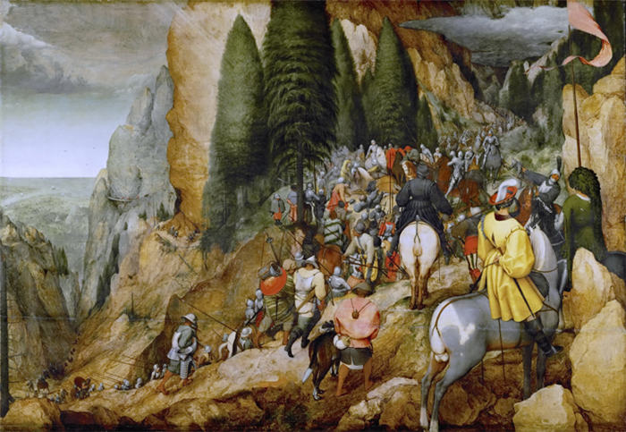 老彼得·勃鲁盖尔(Bruegel Pieter,荷兰)超清作品-《圣保罗的皈依》(070)