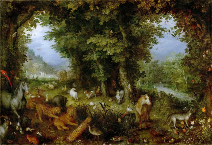 老彼得·勃鲁盖尔（Bruegel Pieter，荷兰）超清作品-《森林里的动物》（120）