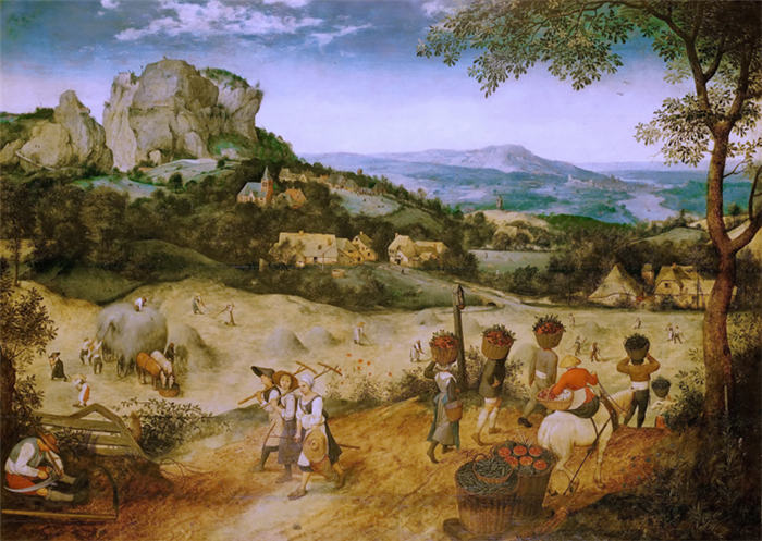 老彼得·勃鲁盖尔（Bruegel Pieter，荷兰）超清作品-《收干草》（106）