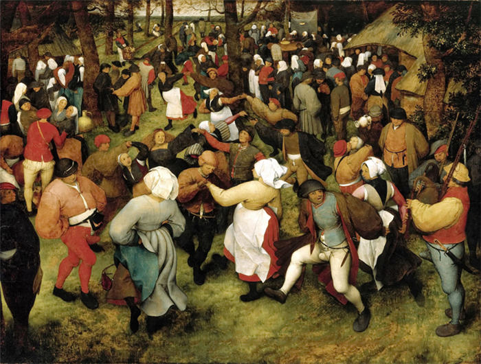 老彼得·勃鲁盖尔（Bruegel Pieter，荷兰）超清作品-《婚礼舞蹈》（101）