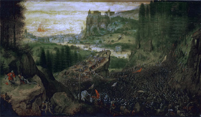 老彼得·勃鲁盖尔（Bruegel Pieter，荷兰）超清作品-《 The Suicide of Saul》（099）