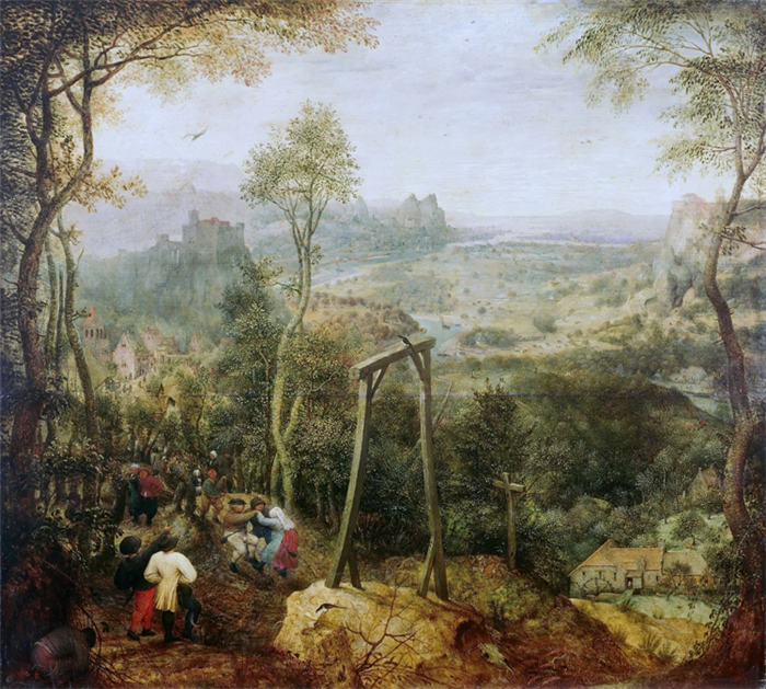 老彼得·勃鲁盖尔（Bruegel Pieter，荷兰）超清作品-《绞刑架下的舞蹈》（113）