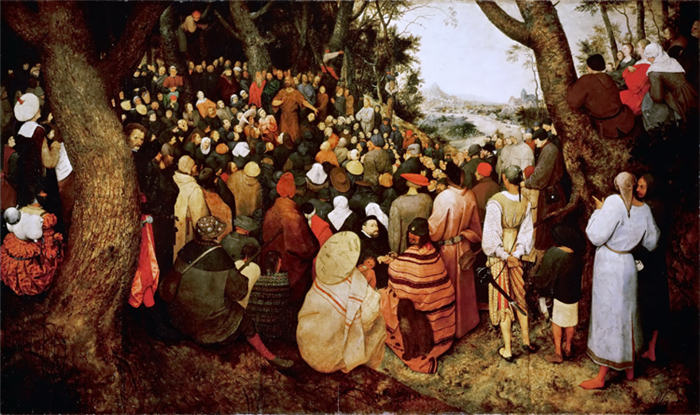 老彼得·勃鲁盖尔（Bruegel Pieter，荷兰）超清作品-《施洗者圣约翰的布道》（091）
