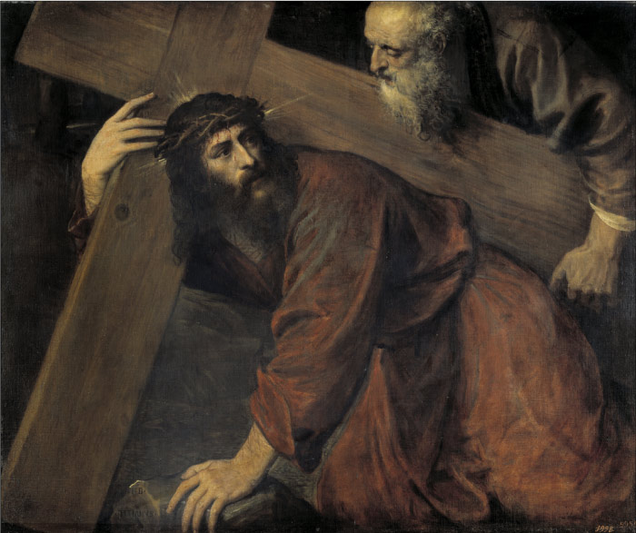 提香（Titian）高清作品--《背负十字架的基督》（059）