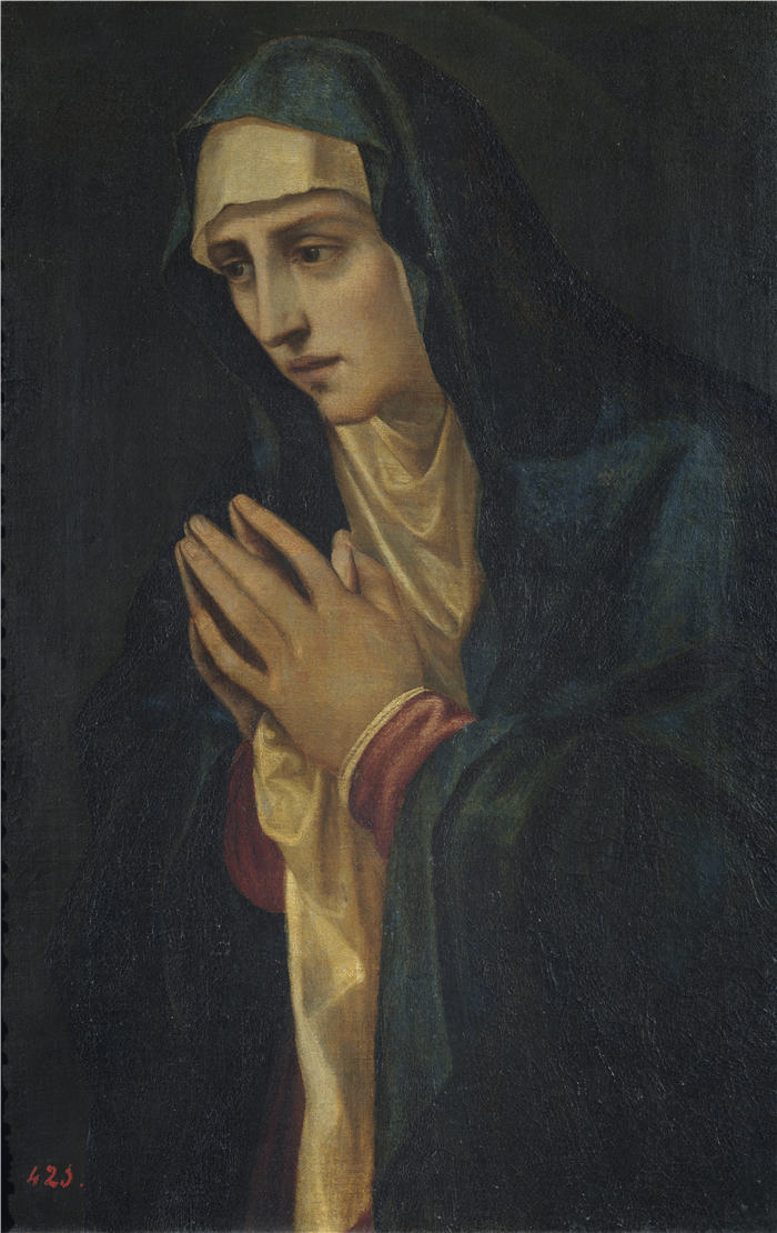 提香（Titian）高清作品 -《祷告的圣母》（069）